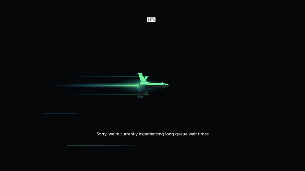 Screenshot des Ladebildschirms von Xbox Cloud Gaming