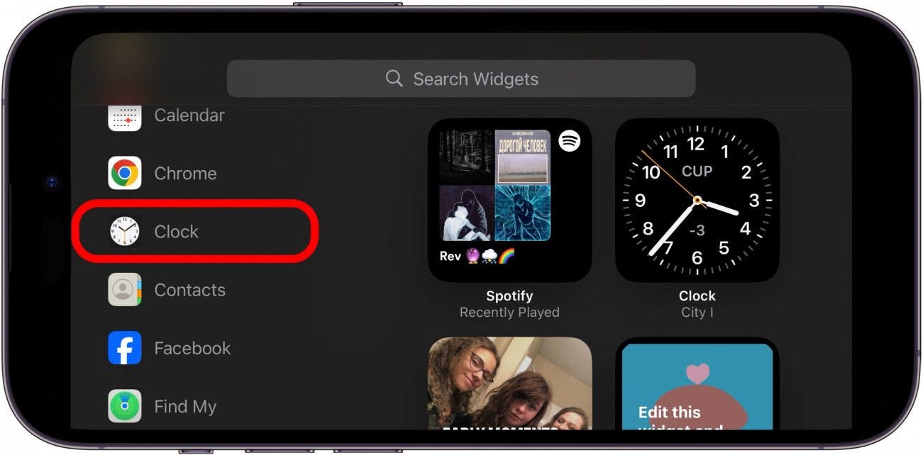 iOS 17 Standby-Digitaluhr