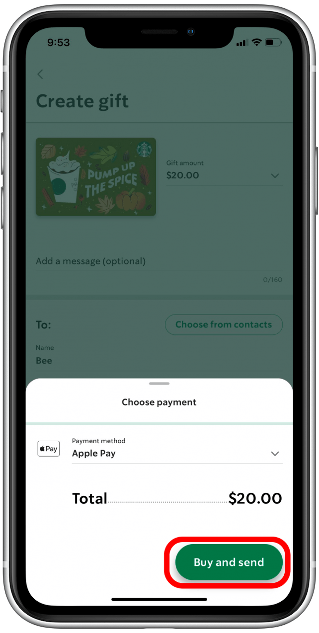 So verwenden Sie Apple Pay in der Starbucks-App 