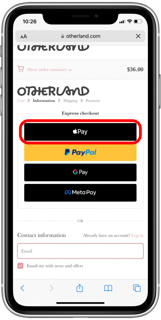 So verwenden Sie Apple Pay auf Safari im Online-Shop