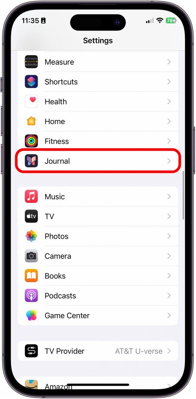 Journal-App von Apple