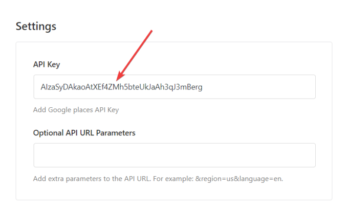 Hinzufügen eines API-Schlüssels zum Modul zur automatischen Vervollständigung von Google-Adressen