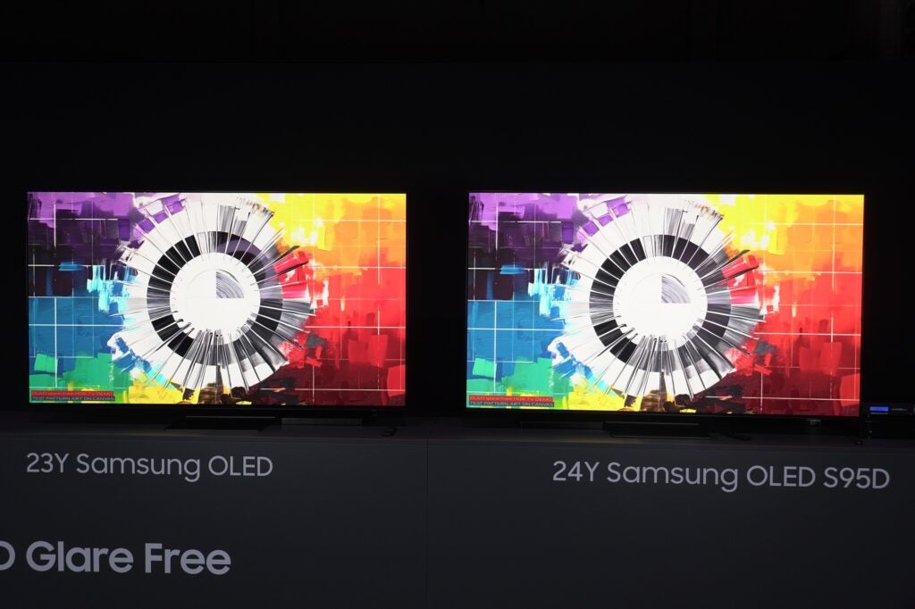Samsung Glare Free OLED-Demomuster