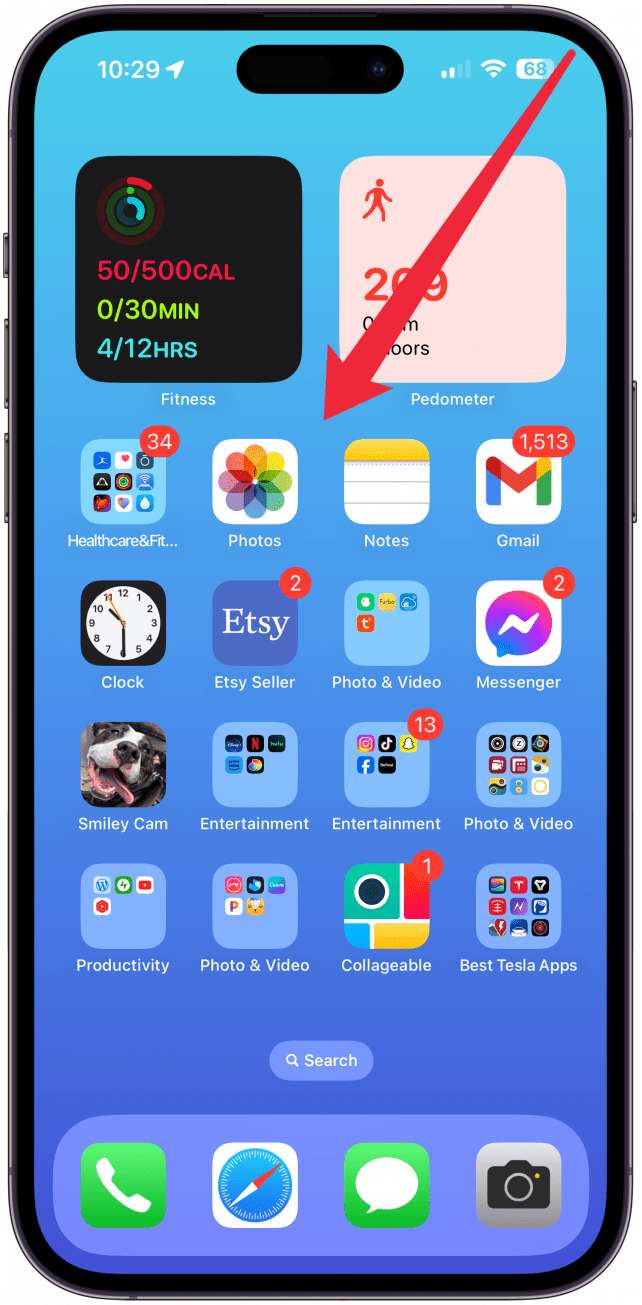 Öffnen Sie jetzt einfach das Kontrollzentrum, indem Sie diagonal von der oberen rechten Ecke Ihres iPhone-Displays wischen.