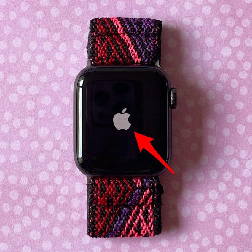 Lassen Sie die Seitentaste los, wenn das Apple-Symbol angezeigt wird.