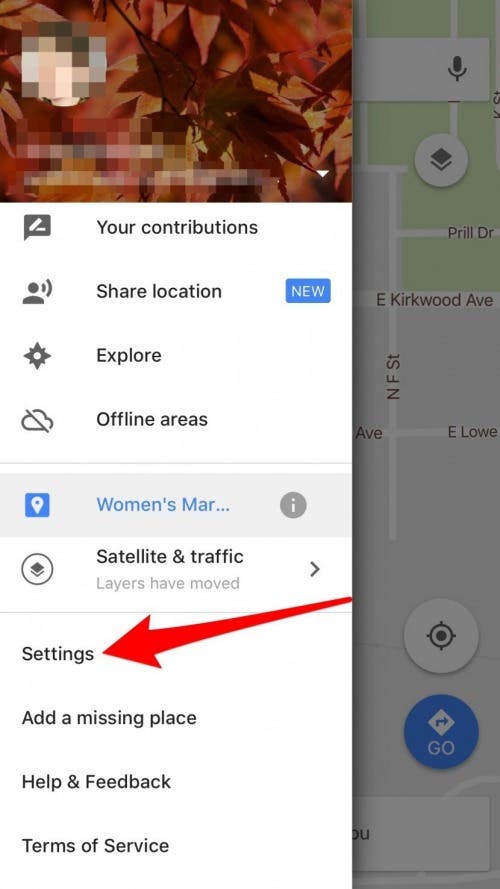 Löschen Sie den Suchverlauf von Google Maps