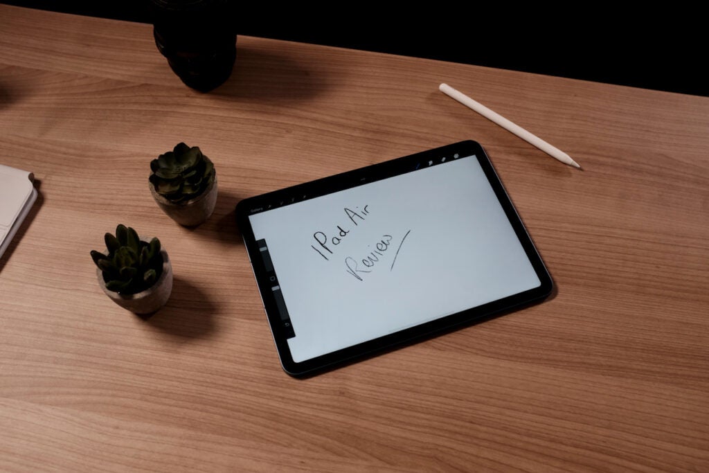 Zeichnen mit dem Apple Pencil auf dem iPad Air 2022