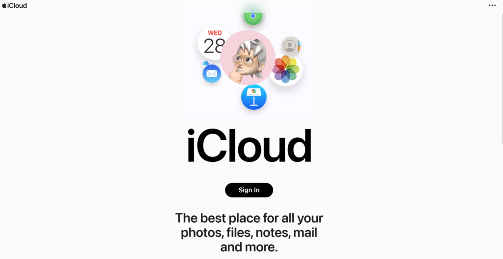 iCloud-Homepage