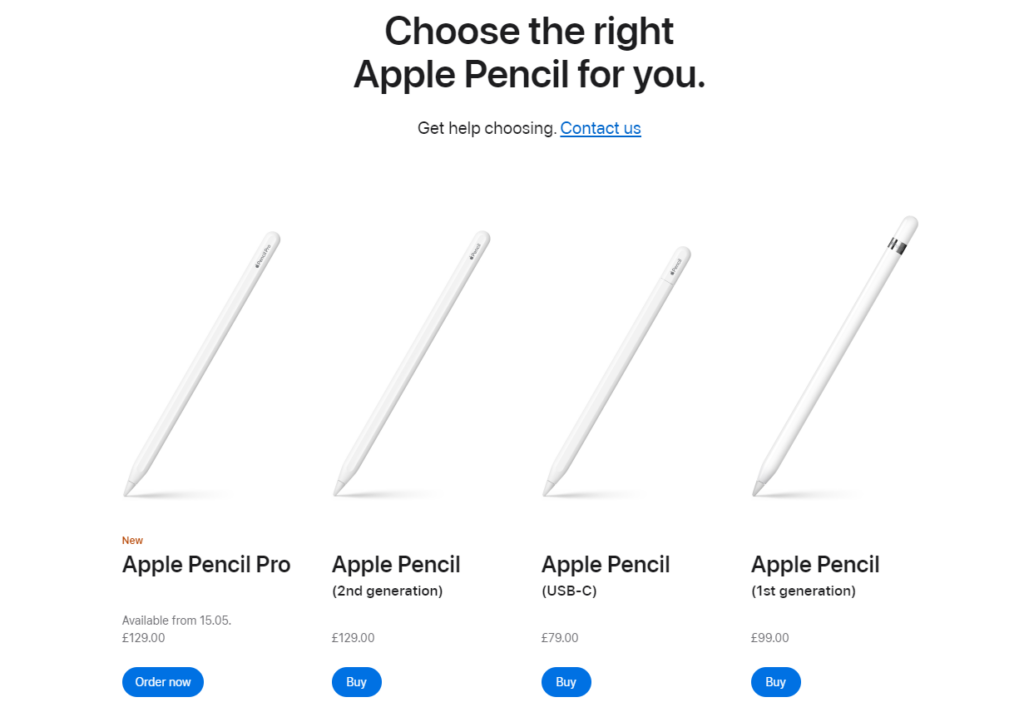 Preise für den Apple Pencil Pro