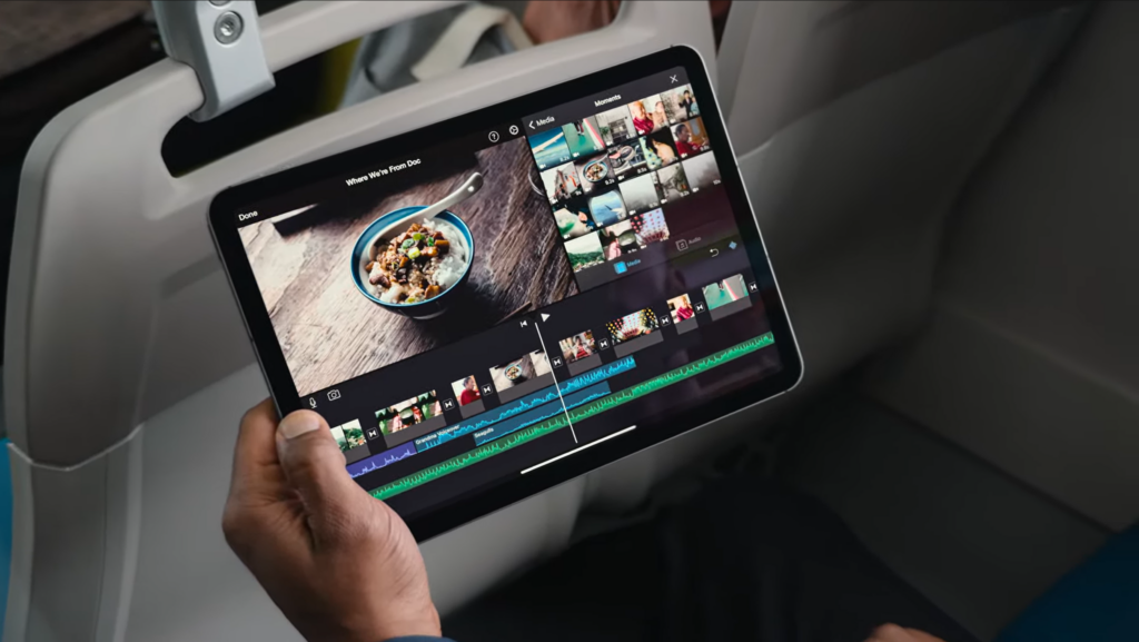Bearbeiten auf dem iPad Air 2024