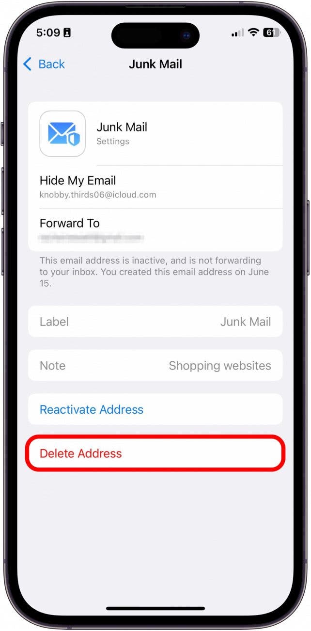 Tippen Sie auf Deaktivieren.